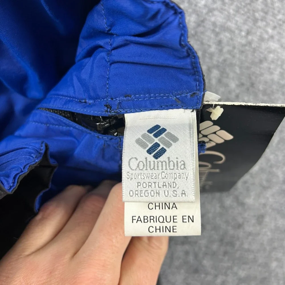 Columbia Bugaboo Pant Mens XL Black Nylon‎ Snow Ski Winter Outdoor Vintage NWT